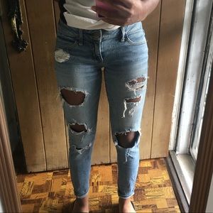 AE Stretch ripped skinny jeans